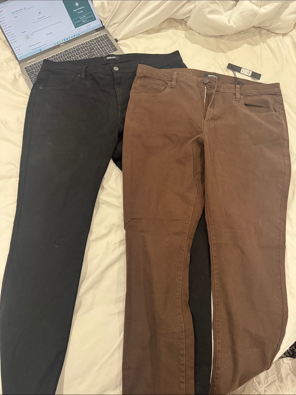 Fashion Nova Men's Skinny Jeans - Black & Brown